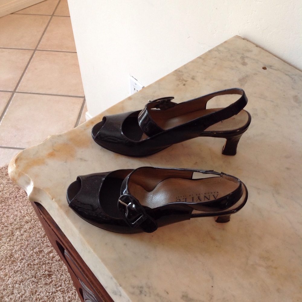 Anyi lu Mary Jane peep toe pump